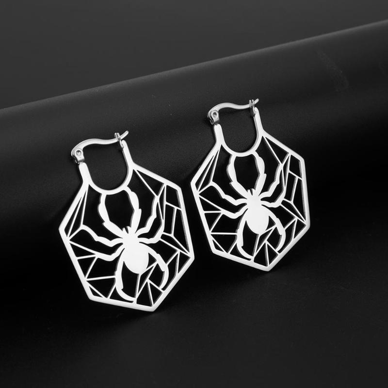 Skyrim Spider Hoop Earrings for Women 2020 Statement Fashion Stainless Steel Silver Color Dangle Earring Female Jewelry Gift
Skyrim Spider Hoop Earrings for Women 2020 Statement Fashion Stainless Steel Silver Color Dangle Earring Female Jewelry Gift