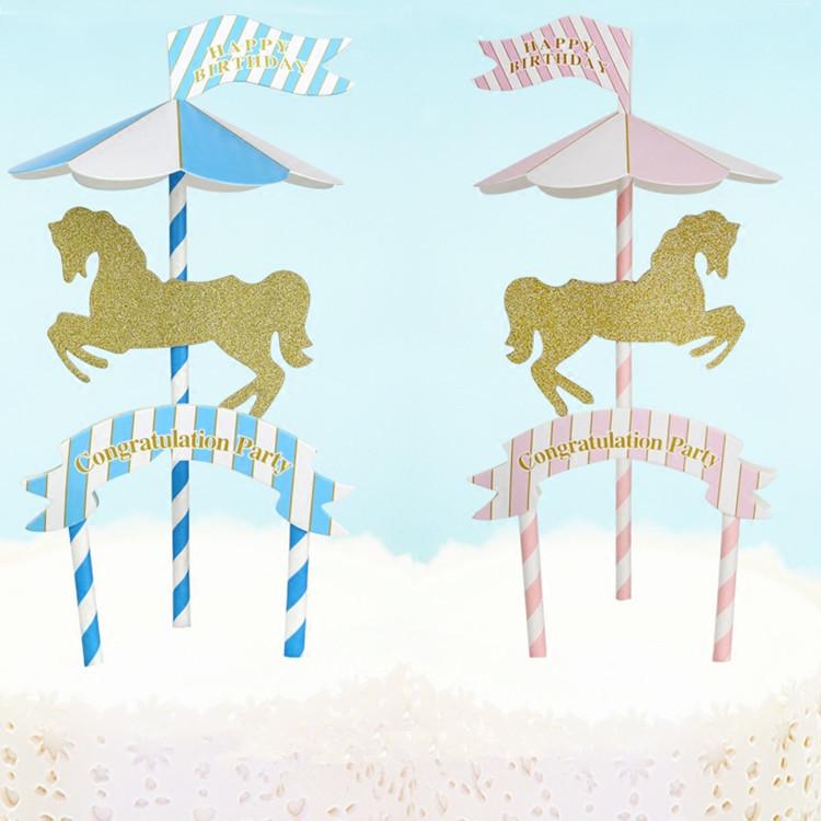 Diy Happy Birthday Cake Flags Carousel Blue Pink Congratulation Party Cake Topper For Birthday Wedding Party Decor
Diy Happy Birthday Cake Flags Carousel Blue Pink Congratulation Party Cake Topper For Birthday Wedding Party Decor