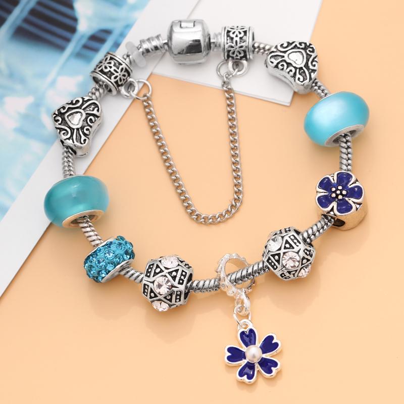 Fashion Bracelet Antique Charm Bracelet & Bangle with Love and Flower Beads Women Wedding DIY Jewelry
Fashion Bracelet Antique Charm Bracelet & Bangle with Love and Flower Beads Women Wedding DIY Jewelry