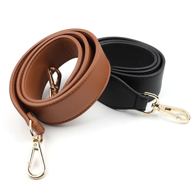 Bag Parts Accessories Solid Color Split Women Handles 90CM Messenger Strap Replacement Leather Female Shoulder Purses Belts