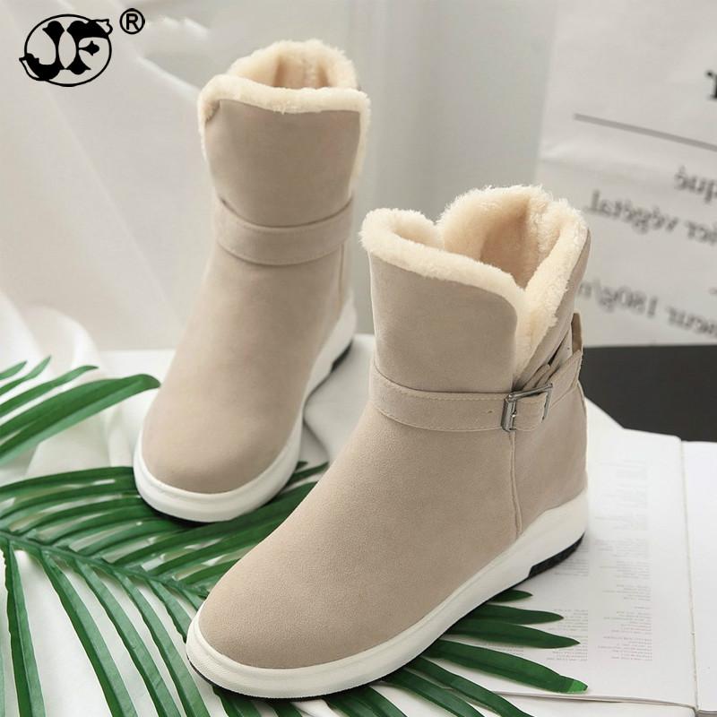 Women Half Boots Winter Short Boot Warm Shoe Flat Botas Mujer Snow Boots Buckle Fashion Round Toe Shoes, Beige
Women Half Boots Winter Short Boot Warm Shoe Flat Botas Mujer Snow Boots Buckle Fashion Round Toe Shoes, Beige