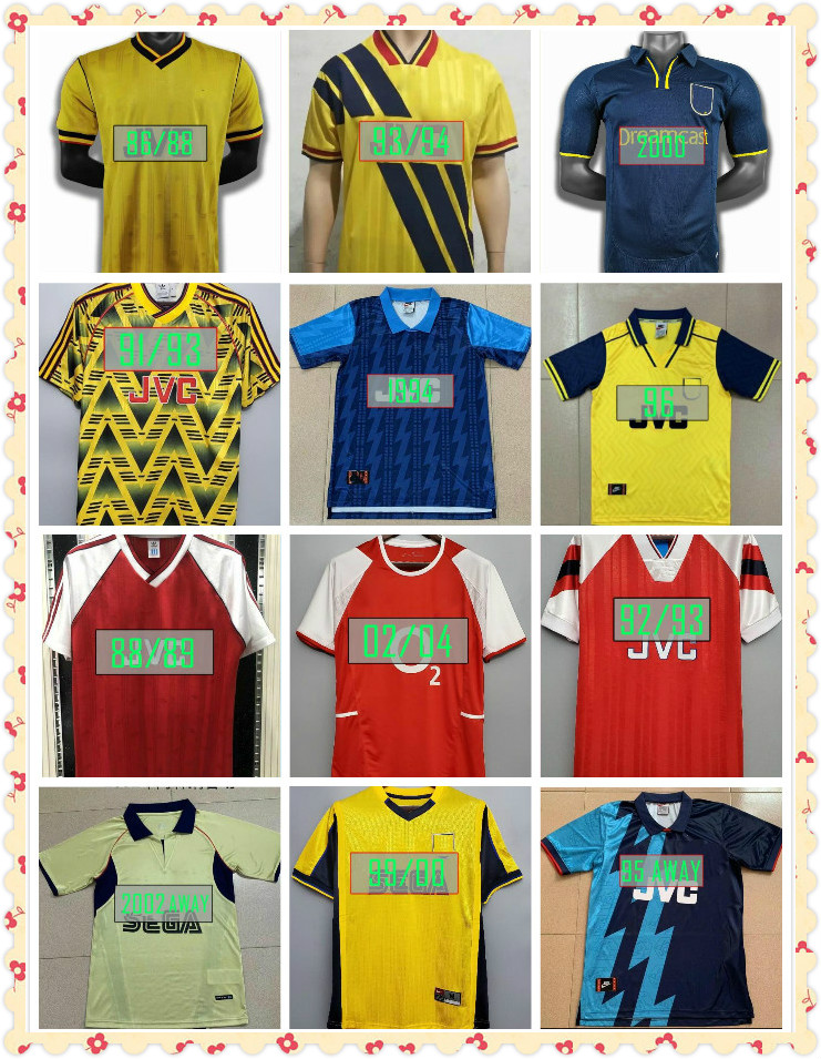 1986 1990 1992 Arsen HIGHBURY SOCCER JERSEY Fabregas 4 PIRES HENRY REYES 1983 1994 1995 1996 2002 04 Retro 2005 06 1998 1999 BERGKAMP Final ADAMS v. Persie 11 96 97 Galla, 86-88 yellow
1986 1990 1992 Arsen HIGHBURY SOCCER JERSEY Fabregas 4 PIRES HENRY REYES 1983 1994 1995 1996 2002 04 Retro 2005 06 1998 1999 BERGKAMP Final ADAMS v. Persie 11 96 97 Galla, 86-88 yellow