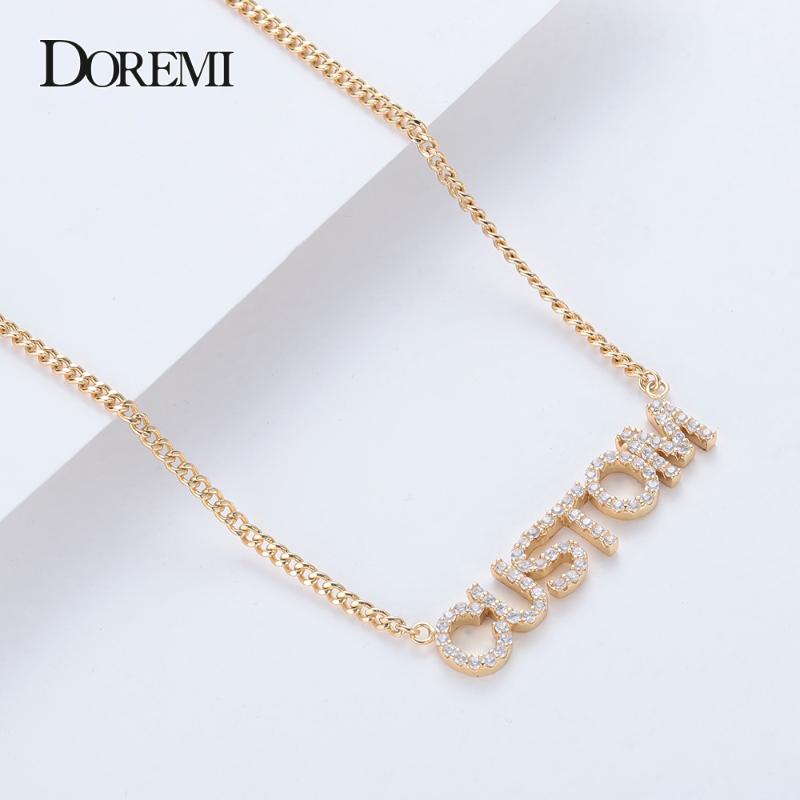 DOREMI Crystal Pendant Letters Necklace for Women Custom Jewelry Custom Name Necklaces Numbers Personalized Zirconia Pendant
DOREMI Crystal Pendant Letters Necklace for Women Custom Jewelry Custom Name Necklaces Numbers Personalized Zirconia Pendant