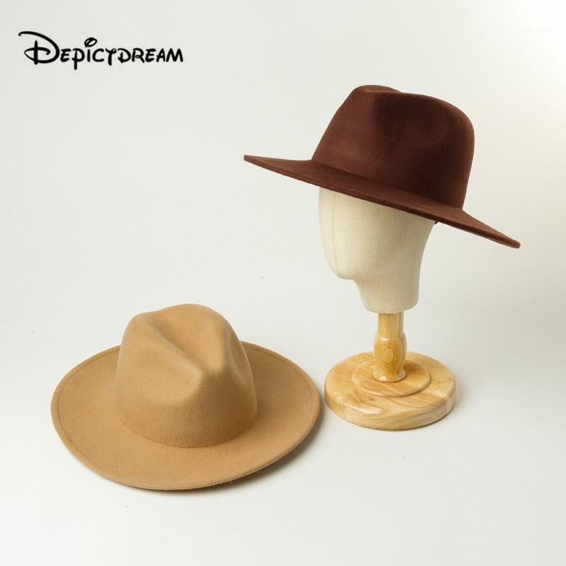 Wide Brim Hats Autumn Winter Fashion Leisure Pure Color Children's Wool Jazz Hat Fedora Formal Size 53cm1, Black
Wide Brim Hats Autumn Winter Fashion Leisure Pure Color Children's Wool Jazz Hat Fedora Formal Size 53cm1, Black