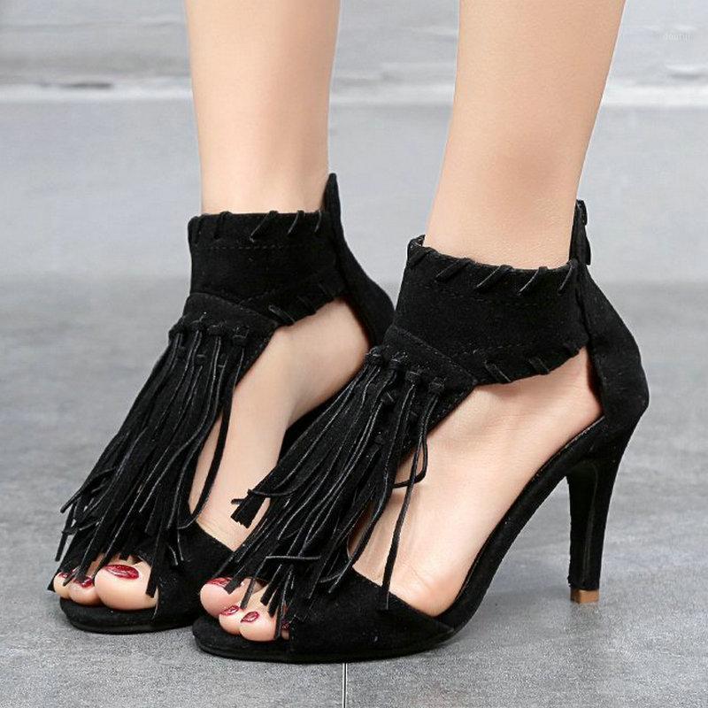 Large Size 34-44 2020 New Summer Party Dress Sandals Women's High Heels Europe Style Shoes for Woman Sexy Ladies Tassel Pumps1, Black
Large Size 34-44 2020 New Summer Party Dress Sandals Women's High Heels Europe Style Shoes for Woman Sexy Ladies Tassel Pumps1, Black