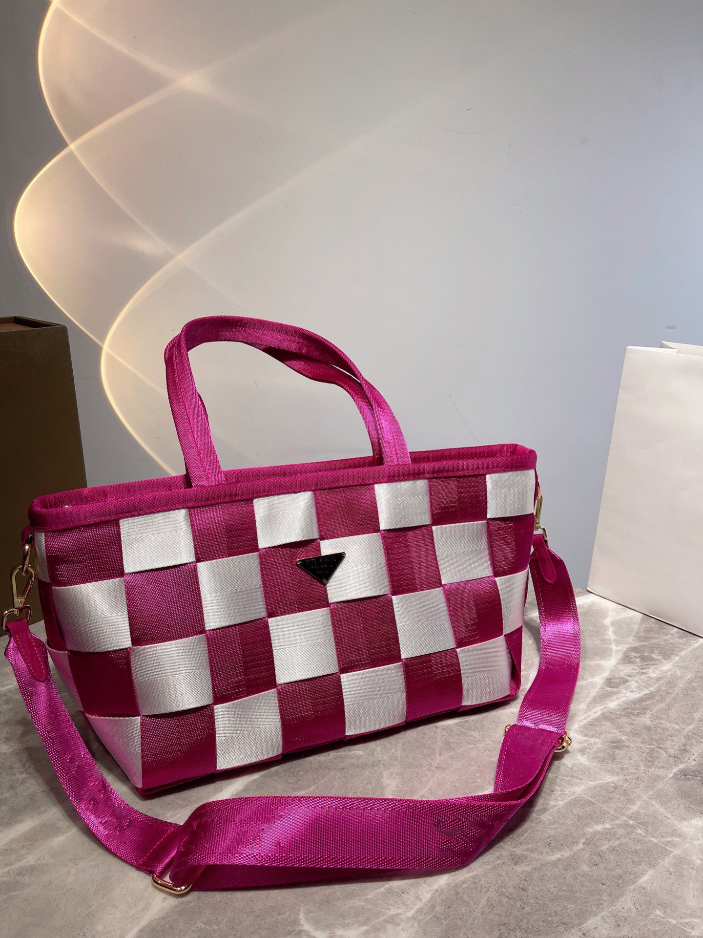 plait designer bags tote Luxurys women fashion size 31*21cm, Plum
