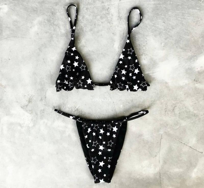New 2020 New Five-Pointed Star Print Bikini Explosion Strap Swimsuit Swimwear Express1
New 2020 New Five-Pointed Star Print Bikini Explosion Strap Swimsuit Swimwear Express1