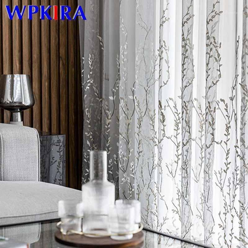 Pastoral Window Blinds Drape Embroidery Leaves Tulle Curtains For Living Room Window Screen Kitchen Balcony Curtains X-ZH207#301
Pastoral Window Blinds Drape Embroidery Leaves Tulle Curtains For Living Room Window Screen Kitchen Balcony Curtains X-ZH207#301