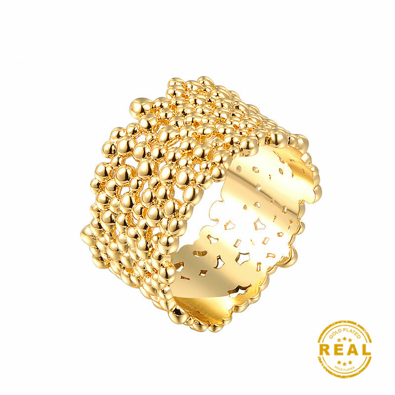 Februaryfrost Brand 13mm No Fading Classic Wedding Rings 1.3CM Wide Gold Engagement Rings Cocktail Ring Finger Jewelry Tree Bark Surface
Februaryfrost Brand 13mm No Fading Classic Wedding Rings 1.3CM Wide Gold Engagement Rings Cocktail Ring Finger Jewelry Tree Bark Surface
