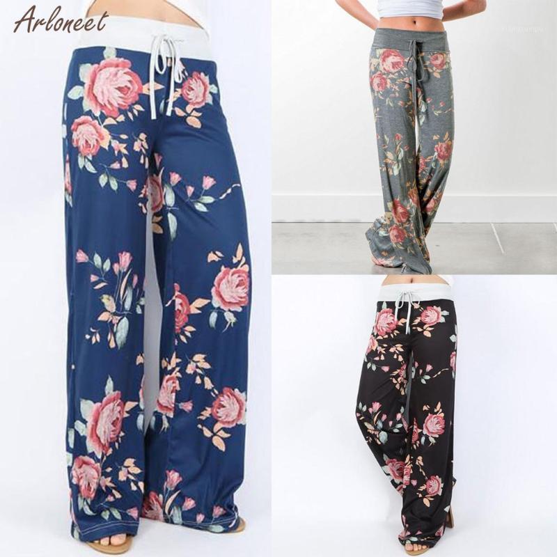Summer Womens Comfy Stretch Floral Print Drawstring Wide Leg Lounge Pants Adult Loose Beach Casual Women Pants New Fashion 20201, Black
Summer Womens Comfy Stretch Floral Print Drawstring Wide Leg Lounge Pants Adult Loose Beach Casual Women Pants New Fashion 20201, Black