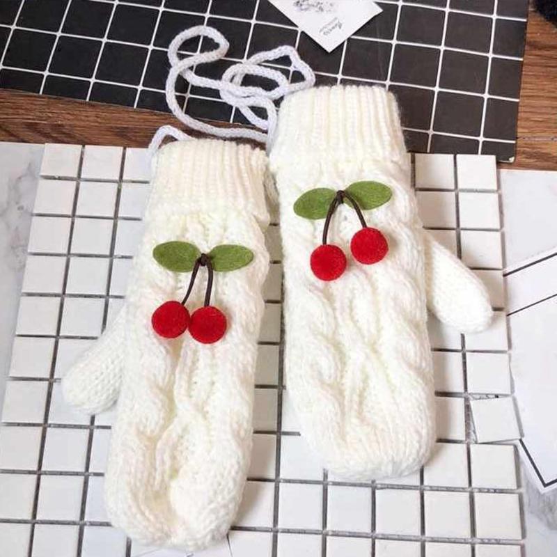 Lovely Cherry Knitted Halter Gloves Soft Thick Warm Adult Women Mittens Kawaii Gloves Fashion Solid Color Winter Outdoor
Lovely Cherry Knitted Halter Gloves Soft Thick Warm Adult Women Mittens Kawaii Gloves Fashion Solid Color Winter Outdoor
