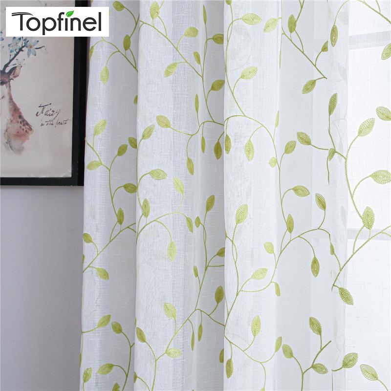 Topfinel Green Leaf Pattern Sheer Curtains For Living Room Bed Room Modern Tulle Window Treatment Drapes Home Decoration1
Topfinel Green Leaf Pattern Sheer Curtains For Living Room Bed Room Modern Tulle Window Treatment Drapes Home Decoration1