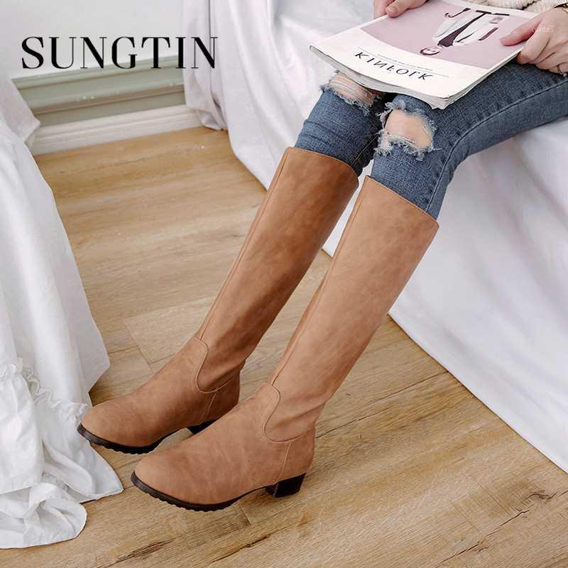 Sungtin Autumn Winter New Pu Leather Plush Warm Flat Long Boots Women Solid Plus Size Riding Boots Ladies Casual Knee High1, Brown plush
Sungtin Autumn Winter New Pu Leather Plush Warm Flat Long Boots Women Solid Plus Size Riding Boots Ladies Casual Knee High1, Brown plush