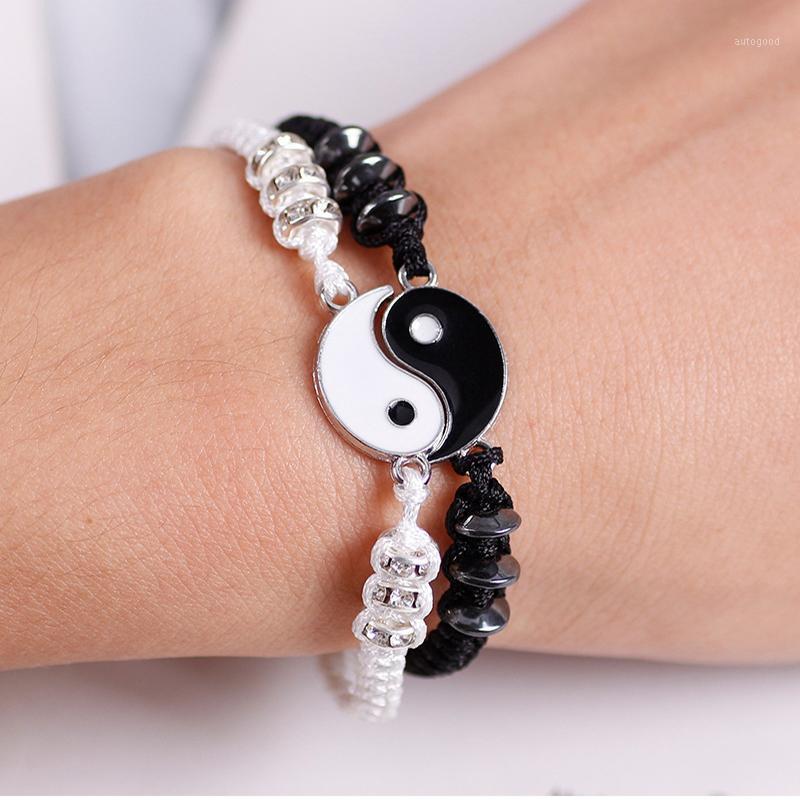 Charm Bracelets Fashion Tai Chi Couple Bracelet Chinese Style Retro Yin Yang Woven Rope Chain Friendship Jewelry Two Piece Set1
Charm Bracelets Fashion Tai Chi Couple Bracelet Chinese Style Retro Yin Yang Woven Rope Chain Friendship Jewelry Two Piece Set1