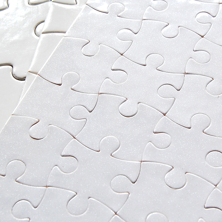 Sublimation Puzzle A5 Size 80pcs DIY Blank Puzzles White Puzzles Jigsaw Heat Printing Transfer Handmade Gift
