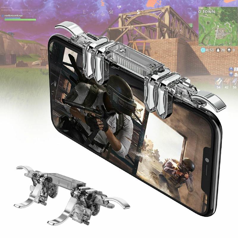 K19 6 finger Pubg Mobile Controller L1 R1 Phone Gamepad Trigger Fire Button Aim Key Shooter Pubg Controller For Android
K19 6 finger Pubg Mobile Controller L1 R1 Phone Gamepad Trigger Fire Button Aim Key Shooter Pubg Controller For Android