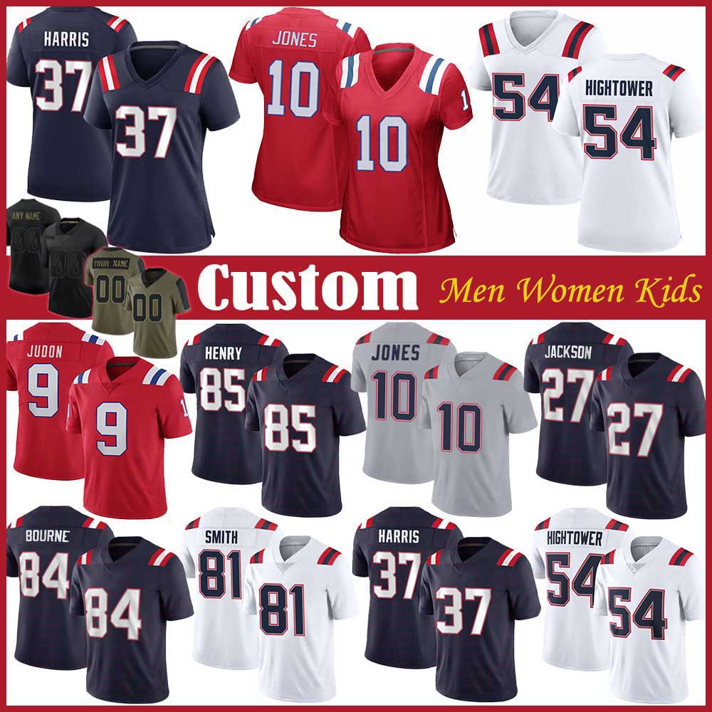 10 Mac Jones 37 Damien Harris Custom Men Women Kids Football Jersey 9 Matthew Judon 54 Donta Hightower J.C. Jackson Jakobi Meyers Hunter Henry Devin McCourty Jonnu Smith, Shown
10 Mac Jones 37 Damien Harris Custom Men Women Kids Football Jersey 9 Matthew Judon 54 Donta Hightower J.C. Jackson Jakobi Meyers Hunter Henry Devin McCourty Jonnu Smith, Shown