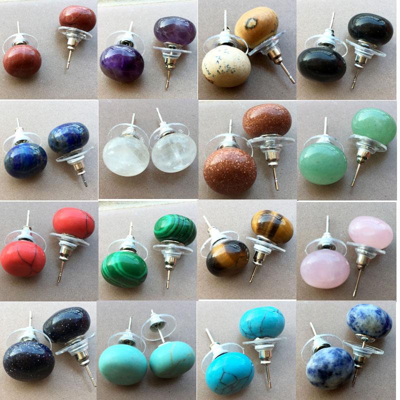 Stud Lapis Lazuli Tiger Eye Aventurine Crystal Howlite Goldstone Blue Sand Carnelian Jaspe Round Bead Earring PWB877
Stud Lapis Lazuli Tiger Eye Aventurine Crystal Howlite Goldstone Blue Sand Carnelian Jaspe Round Bead Earring PWB877
