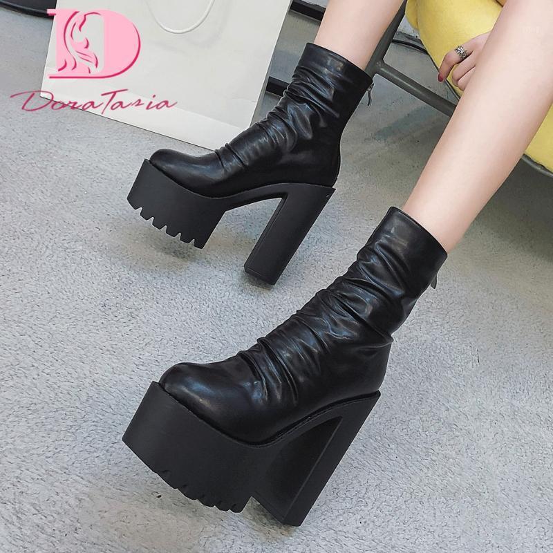 Doratasia 2020 Super Square High Heels On Sale Autumn Winter Women Shoes Pleated Thick Platform Ankle Boots1, Black
Doratasia 2020 Super Square High Heels On Sale Autumn Winter Women Shoes Pleated Thick Platform Ankle Boots1, Black