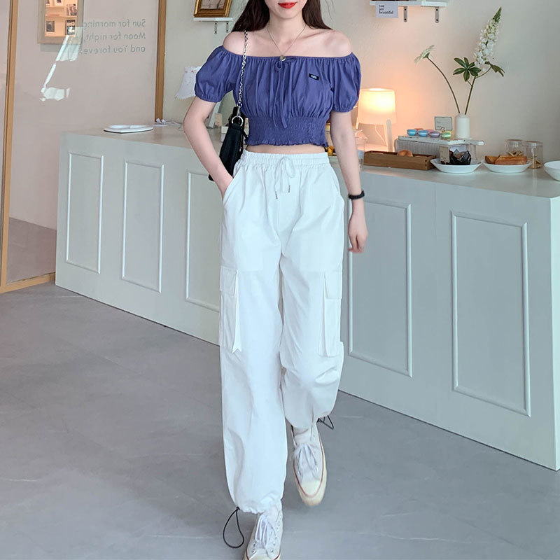 2021 New 2-color thin Korean style lets straight pants loose summer women's tall waistband safari (x1435) J80V, Beige
2021 New 2-color thin Korean style lets straight pants loose summer women's tall waistband safari (x1435) J80V, Beige