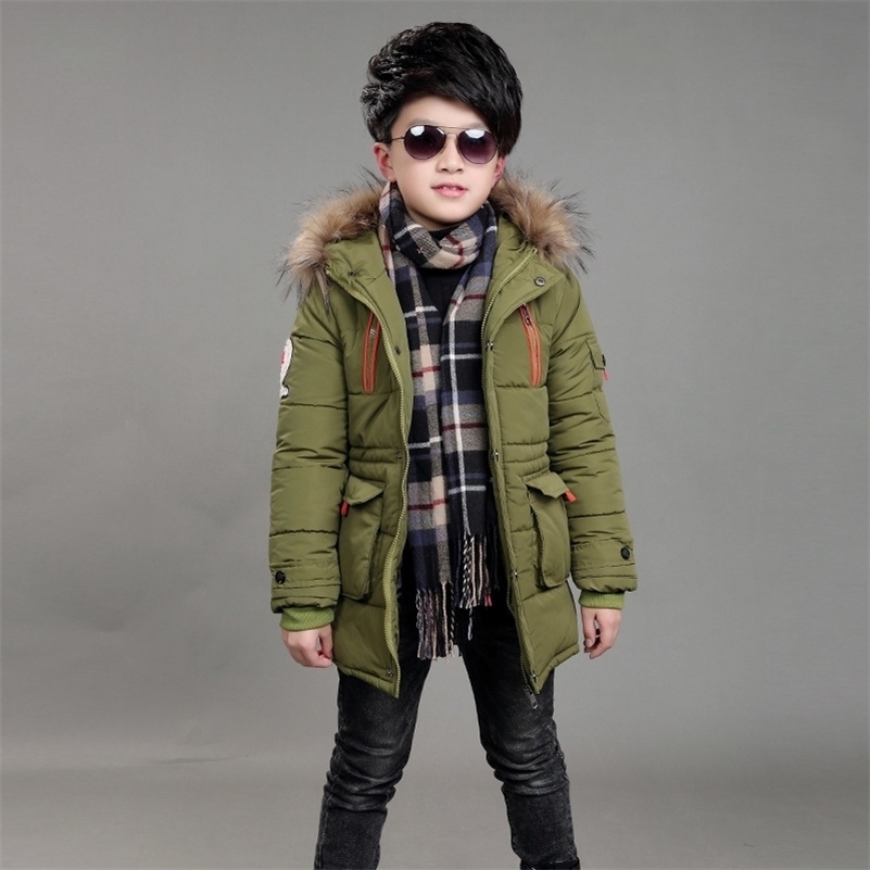 Children Winter Double Zipper Cotton Jackets Boys Thickening Fur Collar Hooded Cotton Jacket Children's Warm Outerwear Coats 201102, Green
Children Winter Double Zipper Cotton Jackets Boys Thickening Fur Collar Hooded Cotton Jacket Children's Warm Outerwear Coats 201102, Green