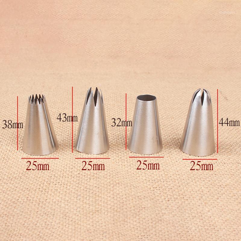 4Pcs/Set Fondant Decor Pastry Nozzle Set Silver Multi Purpose 304 Stainless Steel Kitchen Gadgets Cakes Decoration1
4Pcs/Set Fondant Decor Pastry Nozzle Set Silver Multi Purpose 304 Stainless Steel Kitchen Gadgets Cakes Decoration1