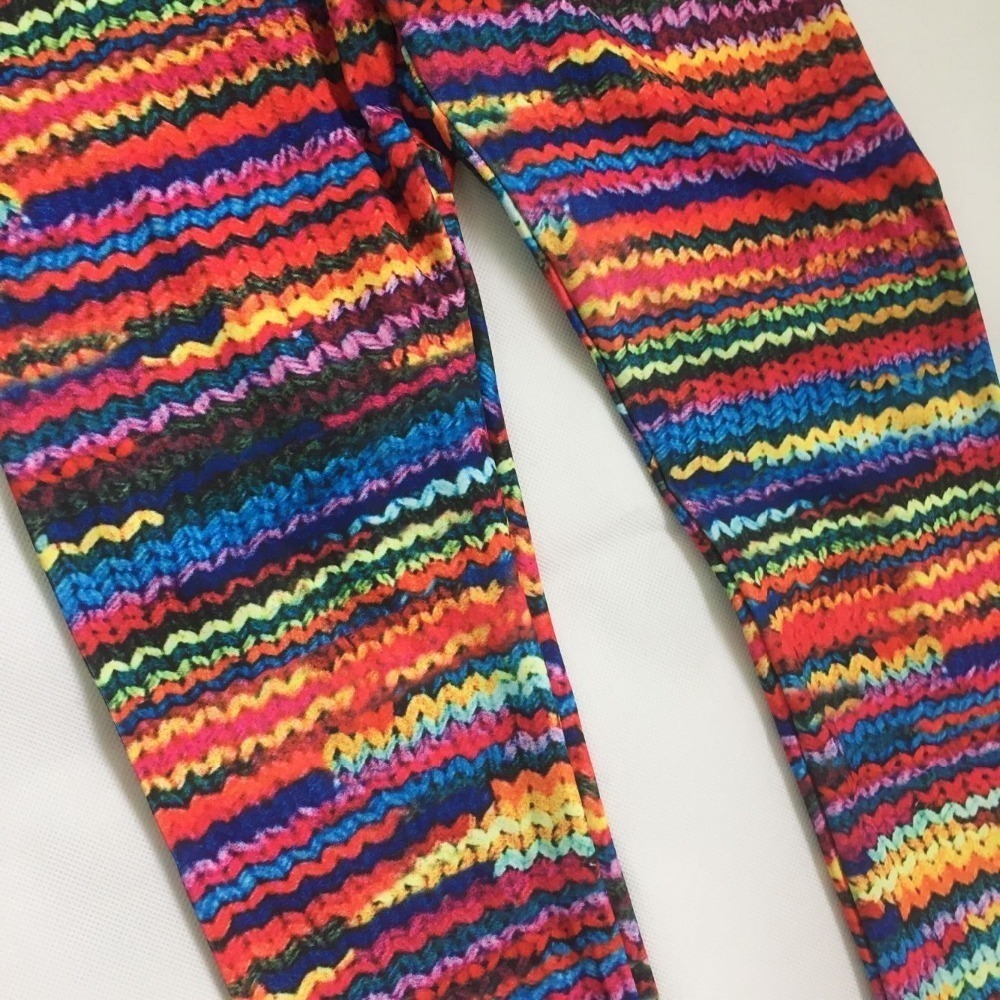 Fashion Knit Printing Leggings Women Fitness Clothing Sporting Leggings Women Trousers Pants Female T200223