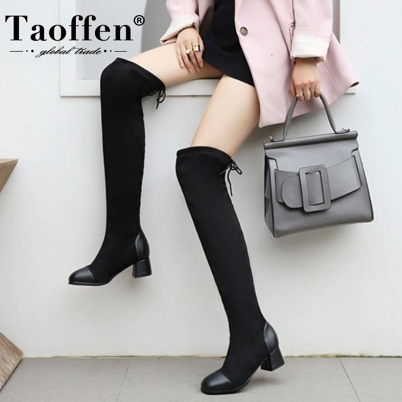 TAOFFEN Plus Size 32-43 Women Over Knee Boots Patchwork Square Toe Woman Long Boots Fashion Cool Shoes Woman Footwear, Black
TAOFFEN Plus Size 32-43 Women Over Knee Boots Patchwork Square Toe Woman Long Boots Fashion Cool Shoes Woman Footwear, Black