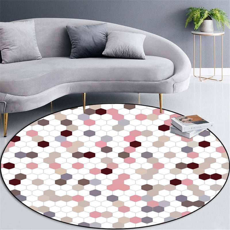 Nordic Pink White Gray Plaid Round Rug Geometrc For Girl Simple Cute Coffee Table Carpet Living Room Bedroom Rug Chair Floor Mat1, As picture
Nordic Pink White Gray Plaid Round Rug Geometrc For Girl Simple Cute Coffee Table Carpet Living Room Bedroom Rug Chair Floor Mat1, As picture