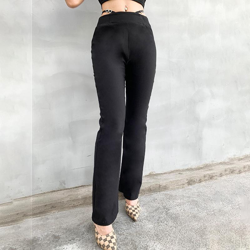 cultivate morality pants of autumn new fund button bootleg pants hang on with love, Black
cultivate morality pants of autumn new fund button bootleg pants hang on with love, Black