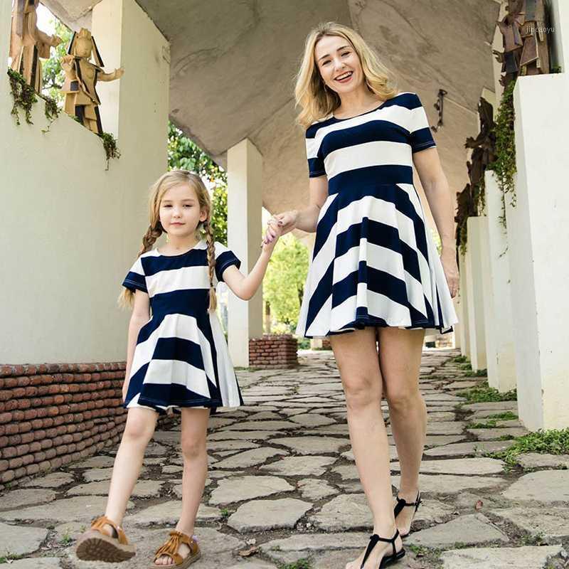 3-8T Short-Sleeved Striped Parent-Child Dress Mother And Daughter Dress Family Matching Clothes Outfits Mom And Girls' Clothing1, Beige
3-8T Short-Sleeved Striped Parent-Child Dress Mother And Daughter Dress Family Matching Clothes Outfits Mom And Girls' Clothing1, Beige