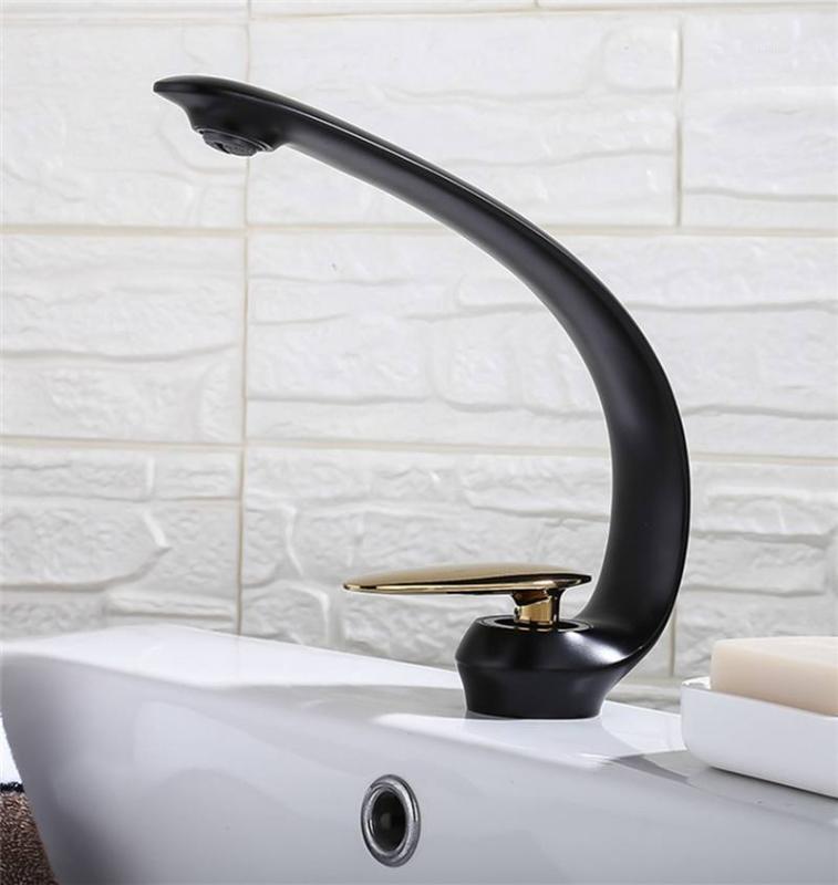 Black Copper Bathroom Basin Faucets Hot Cold Single Hole Faucet Creative Washbasin Tap for Bathroom Kitchen Water Faucets1
Black Copper Bathroom Basin Faucets Hot Cold Single Hole Faucet Creative Washbasin Tap for Bathroom Kitchen Water Faucets1