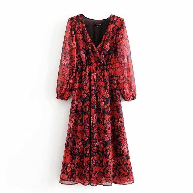 Ma & go women's dress new flowing crepe heavy fabric floral print 7-sleeve dress in spring and summer 20201, Red
Ma & go women's dress new flowing crepe heavy fabric floral print 7-sleeve dress in spring and summer 20201, Red