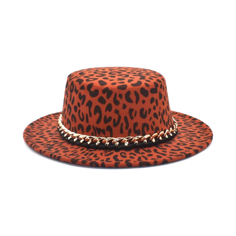 New Leopard Print Wool Fedora Hats For Women Flat Top Bowler Hat Autumn Winter Jazz Cap Wide BrimPanama Hats P27, Army green
New Leopard Print Wool Fedora Hats For Women Flat Top Bowler Hat Autumn Winter Jazz Cap Wide BrimPanama Hats P27, Army green
