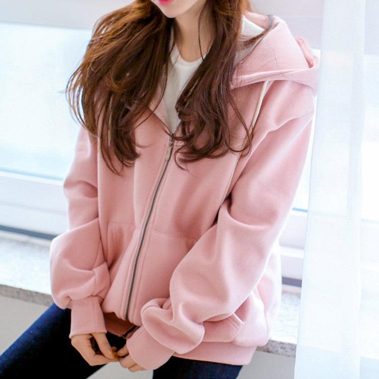 Solid Color Hooded Jacket Women 's Zipper Cardigan Spring Autumn BF Sports Running Coat Loose All -match Velvet Warm Fitness, Khaki
Solid Color Hooded Jacket Women 's Zipper Cardigan Spring Autumn BF Sports Running Coat Loose All -match Velvet Warm Fitness, Khaki