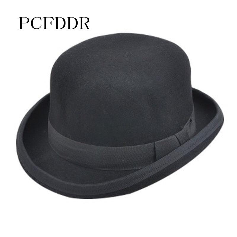 PCFDDR 100% wool hat, men's and women's ribbons, formal Fedora party suit, round top hat, Black
PCFDDR 100% wool hat, men's and women's ribbons, formal Fedora party suit, round top hat, Black