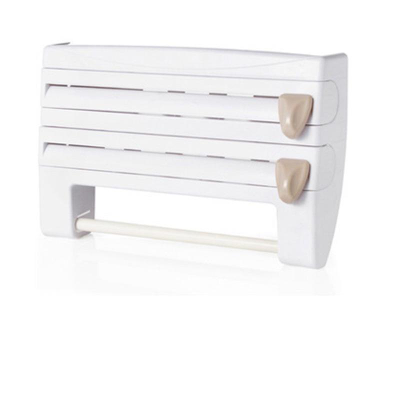 4 in 1 Wall-Mounted Kitchen Cling Film Tin Foil Storage Rack Organizer Holder Multifunctional Gray ABS Paper Towel Holder Shelf
4 in 1 Wall-Mounted Kitchen Cling Film Tin Foil Storage Rack Organizer Holder Multifunctional Gray ABS Paper Towel Holder Shelf