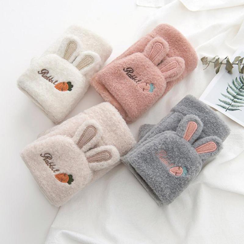 Cute cartoon Thick Fingerless Flip plush Touch screen Mittens Women Winter Warm Velvet Student Computer Typing Gloves L12
Cute cartoon Thick Fingerless Flip plush Touch screen Mittens Women Winter Warm Velvet Student Computer Typing Gloves L12