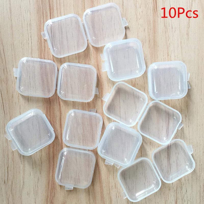 Mini Protection Box 10 Pcs Portable Plastic Transparent Storage Boxes Square Jewelry Earplug Earring Home Organization Box
Mini Protection Box 10 Pcs Portable Plastic Transparent Storage Boxes Square Jewelry Earplug Earring Home Organization Box