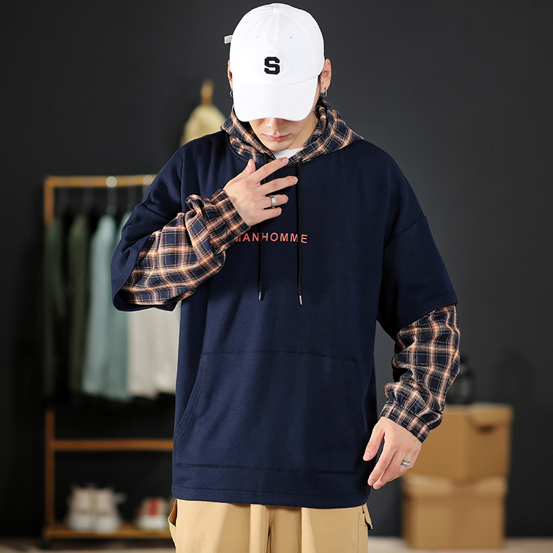 2021 Casual New Men Patchwork Plaid Hip Hop Hoodies Sweatshirts Streetwear One Piece Brand Black Grey Wshv, Wy31 1
2021 Casual New Men Patchwork Plaid Hip Hop Hoodies Sweatshirts Streetwear One Piece Brand Black Grey Wshv, Wy31 1