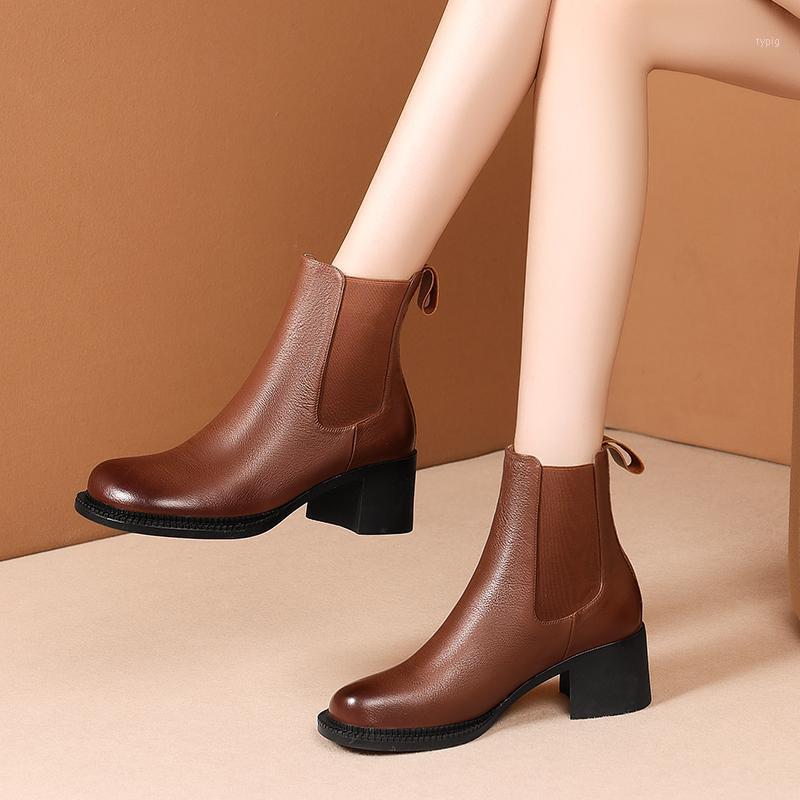 100% cow leather Women's Boots rouned Toe thick high Heels ladies ankle boots elastic band Working Night Club Shoes Woman1, Beige
100% cow leather Women's Boots rouned Toe thick high Heels ladies ankle boots elastic band Working Night Club Shoes Woman1, Beige