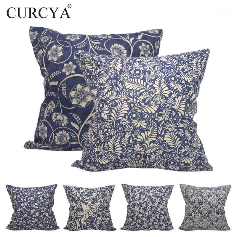 CURCYA Dark Blue Cushion Covers Baroque Pattern Printed Throw Pillow Cover for Sofa Home Decoration 45x45cm1
CURCYA Dark Blue Cushion Covers Baroque Pattern Printed Throw Pillow Cover for Sofa Home Decoration 45x45cm1