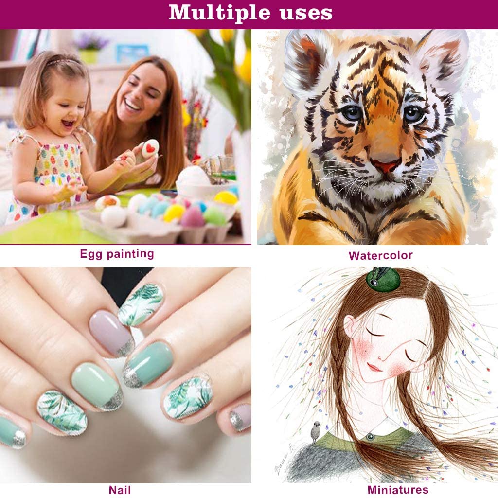 6PCS Fine Detail Paint Brushes Set Miniature Painting Brushes for Mini Detailing Art PaintingAcrylic Oil Watercolor Gouache Face 9170743