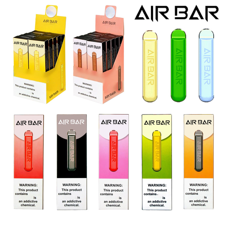 Air Bar Disposable E-cigarettes Vape Pen Pod Device Kit 1.8ml 380 mAh battery 500 puffs Pre-filled Vapors Starter airbar Electronic Cigarettes
Air Bar Disposable E-cigarettes Vape Pen Pod Device Kit 1.8ml 380 mAh battery 500 puffs Pre-filled Vapors Starter airbar Electronic Cigarettes