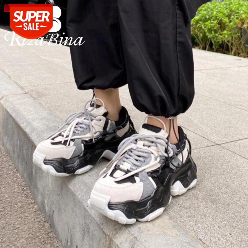 RIZABINA New Design Sneakers Women Real Leather Thick Bottom Fashion Shoes Women Cool Daily Club Ladies Footwear Size 35-39 #BZ4E, Beige
RIZABINA New Design Sneakers Women Real Leather Thick Bottom Fashion Shoes Women Cool Daily Club Ladies Footwear Size 35-39 #BZ4E, Beige