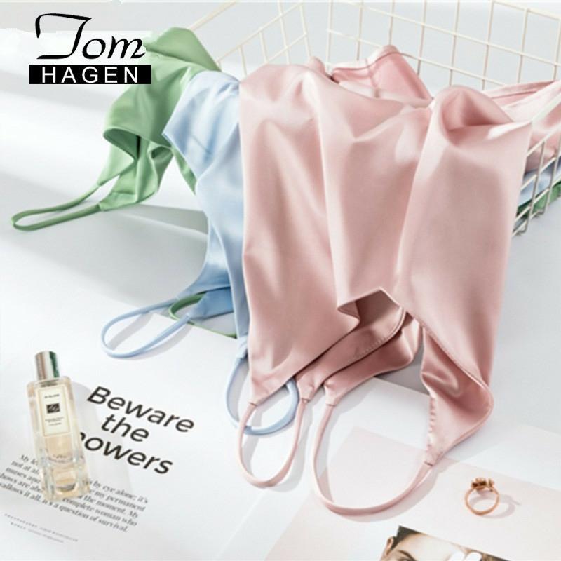 Tom Hagen Spaghetti Strap Top Halter V Neck White Camis Sleeveless Satin Silk Tank Tops Women Summer Camisole Plus Size Y200701, Skyblue
Tom Hagen Spaghetti Strap Top Halter V Neck White Camis Sleeveless Satin Silk Tank Tops Women Summer Camisole Plus Size Y200701, Skyblue