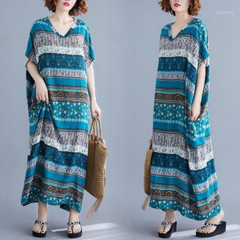 maternity dressWomen's Bohemia holiday style 2020 summer Plus Size loose robe showing thin aging V-neck one-piece dress1, Pink
maternity dressWomen's Bohemia holiday style 2020 summer Plus Size loose robe showing thin aging V-neck one-piece dress1, Pink