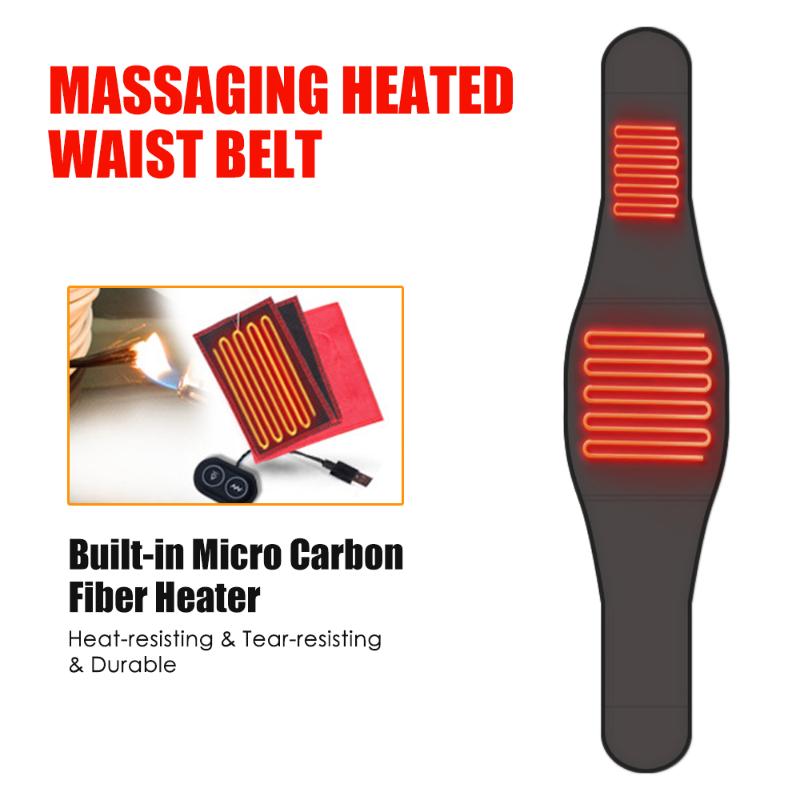 Waist Support Massaging Heating Pad Portable Belt Far Infrared Massage For Abdominal Back Pain1