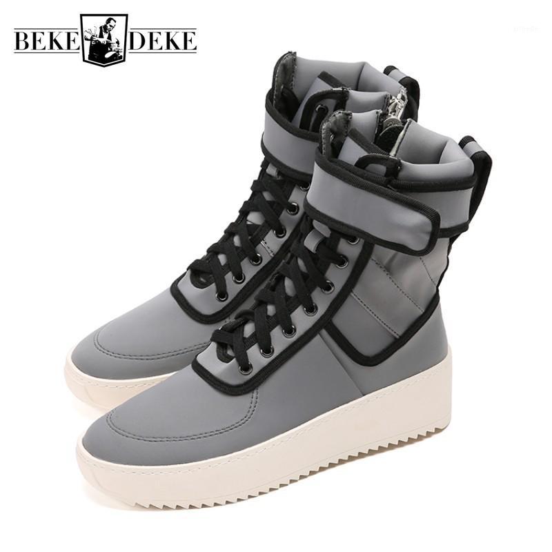Street Style Silver Leather High-Top Shoes Men Platform Side Zipper Fashion Ankle Boots High Street Shoes Plus Size 461, As pic
Street Style Silver Leather High-Top Shoes Men Platform Side Zipper Fashion Ankle Boots High Street Shoes Plus Size 461, As pic