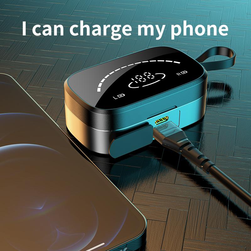 Mirror Display Ergonomics Touch Control Earbuds Bluetooth 5.0 In-Ear Headphone Mobile Phone Charger HD Noise Reduction Earphones, Blue
Mirror Display Ergonomics Touch Control Earbuds Bluetooth 5.0 In-Ear Headphone Mobile Phone Charger HD Noise Reduction Earphones, Blue
